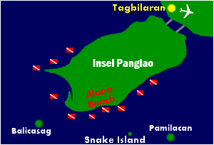 Tauchplätze Insel Panglao Alona Beach